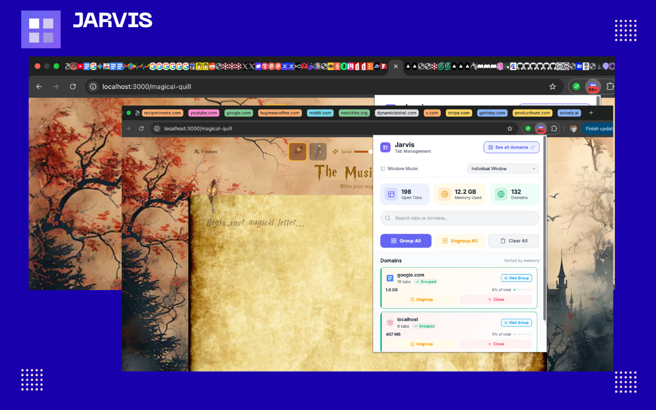 Jarvis Tab Management gallery image