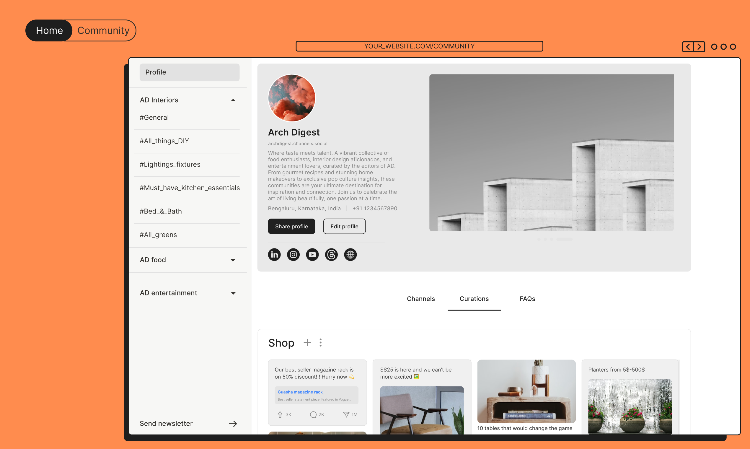Média Channels.social - Votre communauté intégrée directement à l'intérieur de votre produit 2
