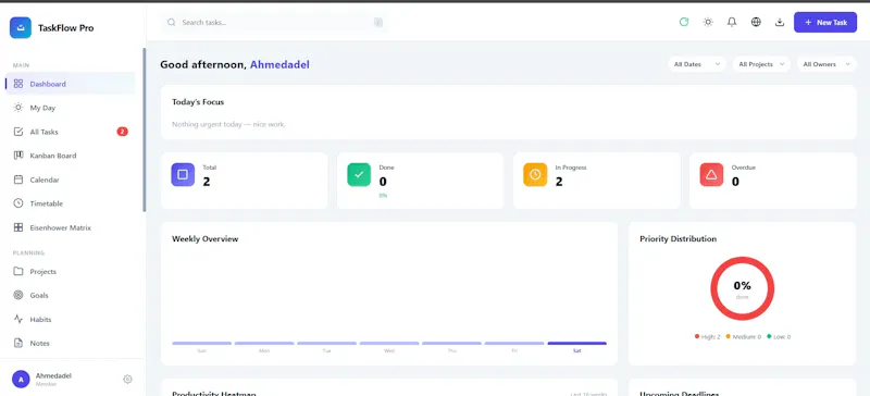 TaskFlow Pro screenshot 1