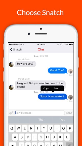 Snatch 2.0 iPhone App
