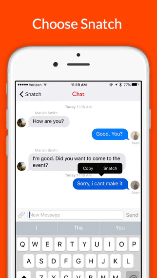 Snatch 2.0 iPhone App