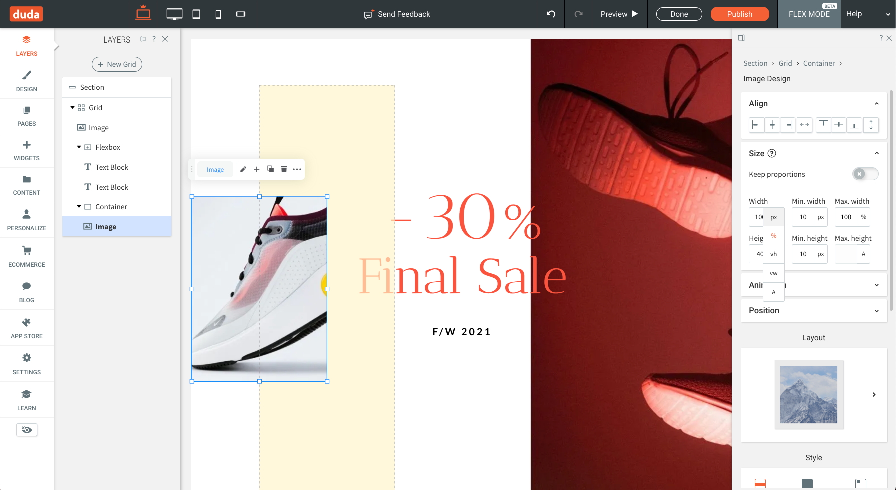 DudaFlex gallery image