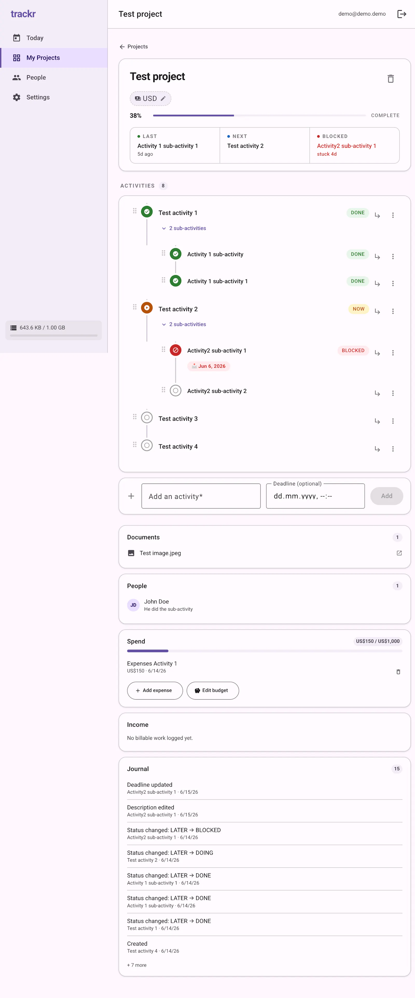 trackr screenshot 3