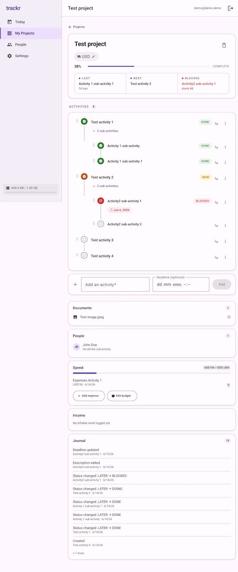 trackr screenshot 3