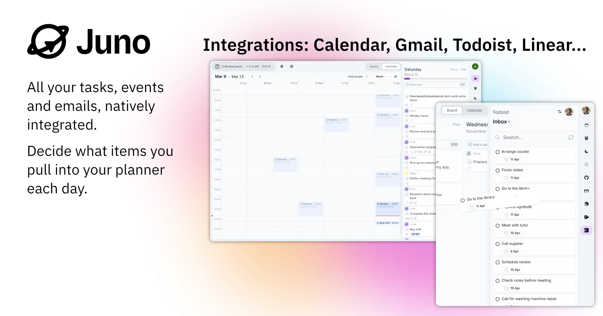 Juno digital planner gallery image