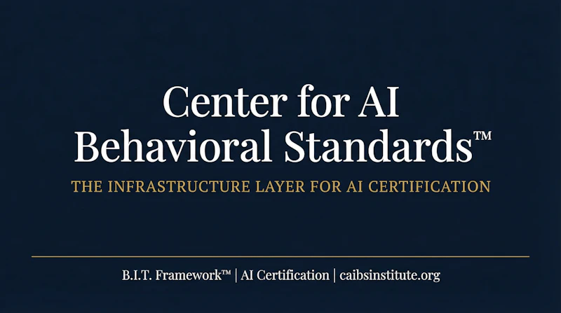CAIBS Center for AI Behavioral Standards screenshot 1