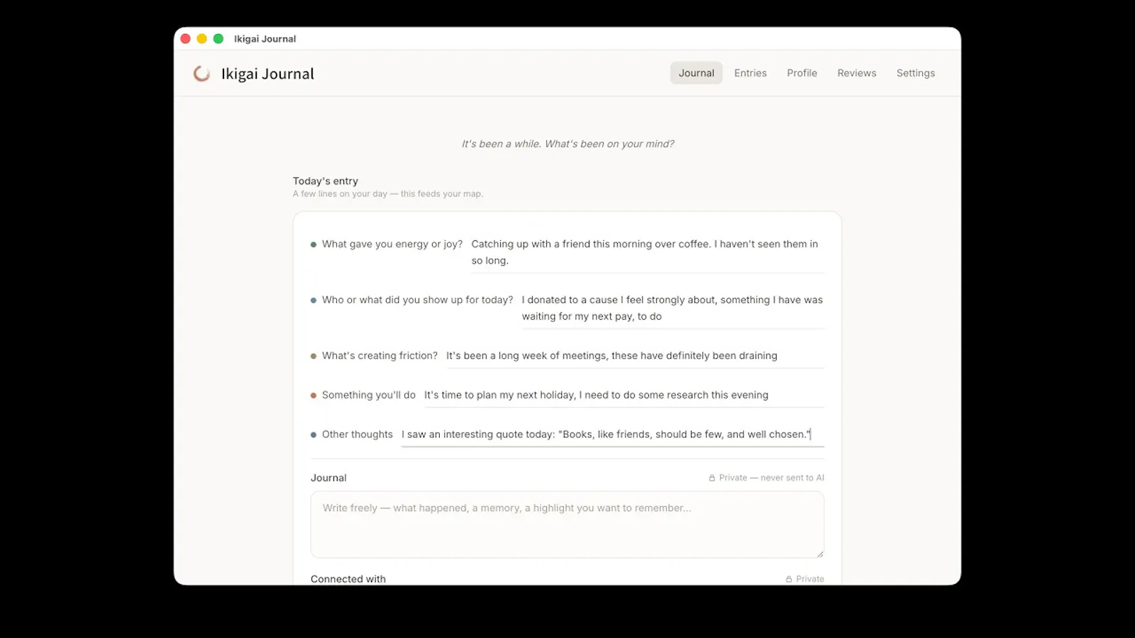 Ikigai Journal screenshot 1 (video preview)
