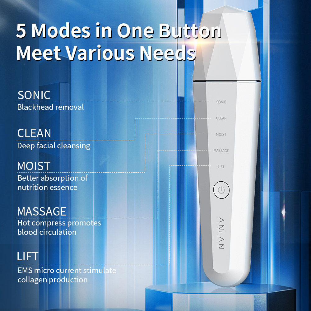 Waterproof Ultrasonic Skin Scrubber
