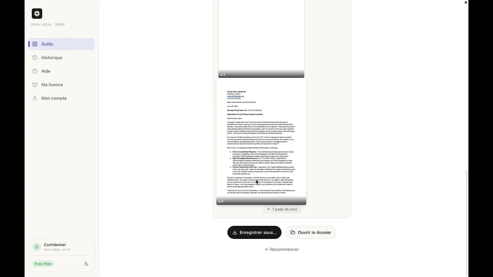SafePDF screenshot 1 (video preview)