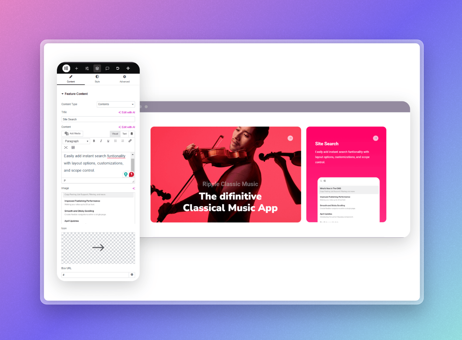 Elementos de araña - Cree diseños de sitios web a nivel de Apple con Elementor media 8