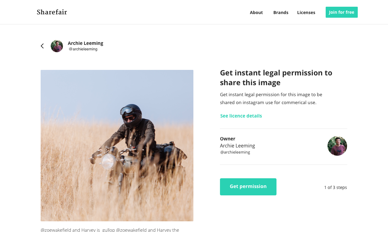 Sharefair (example profile) gallery image