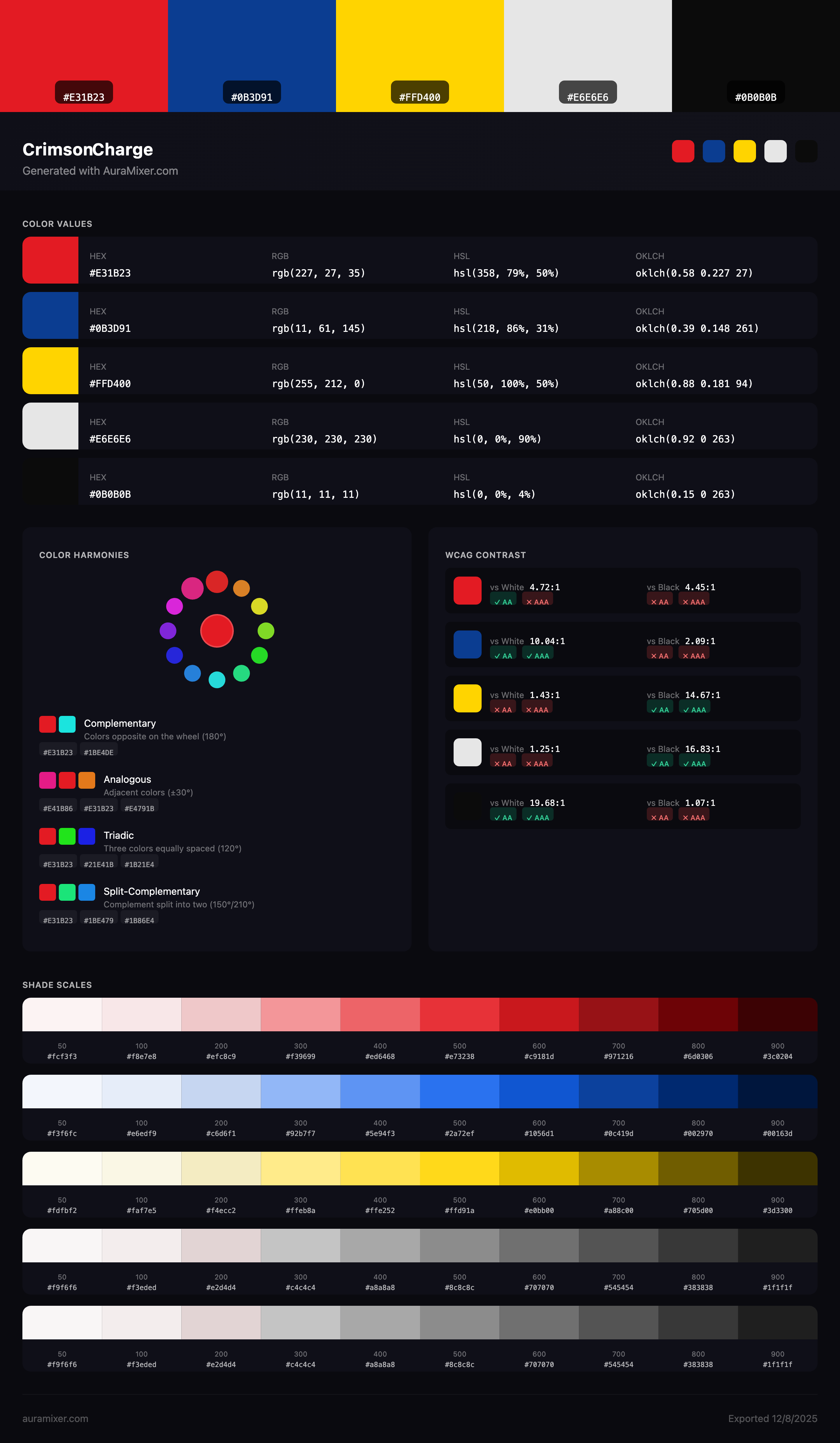 Aura Mixer- Generate Color Palettes  gallery image