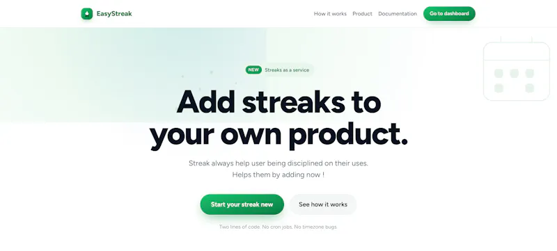 EasyStreak screenshot 1