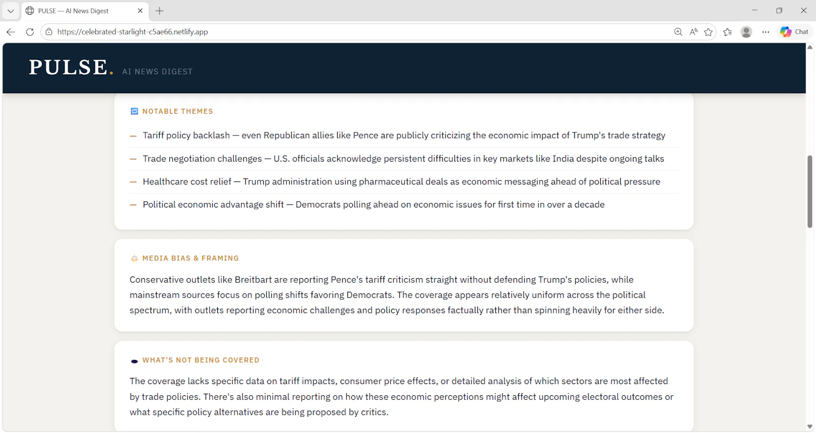 PULSE NEWS Intelligent Media Analysis screenshot 4