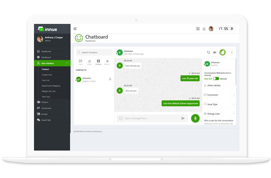 Innu - Live chatsoftware voor website en Facebook -chatbot media 8