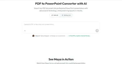 PDF to PowerPoint Converter with AI gallery image