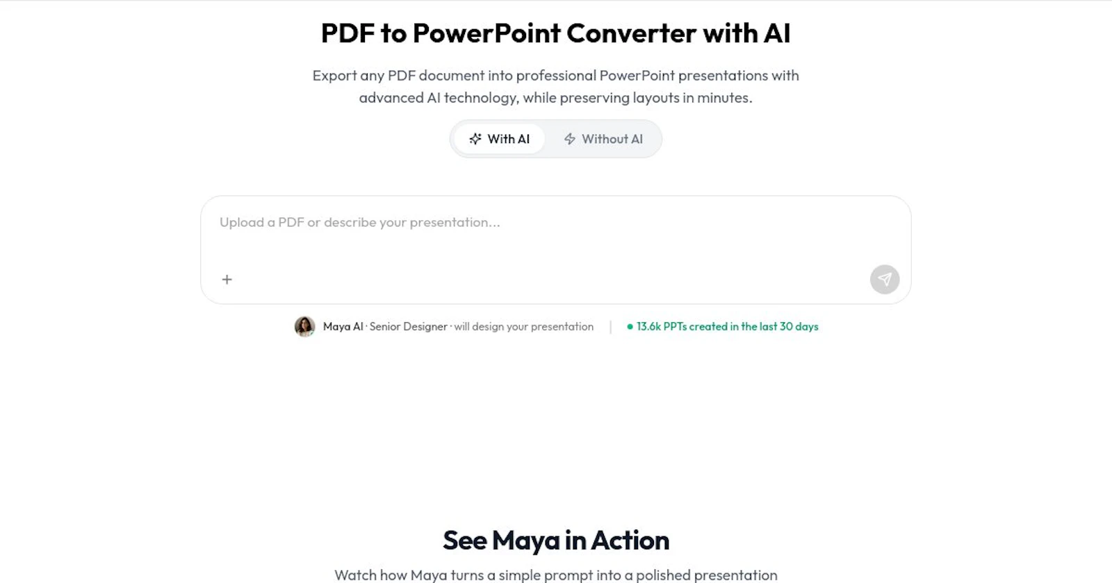 PDF to PowerPoint Converter with AI screenshot 1