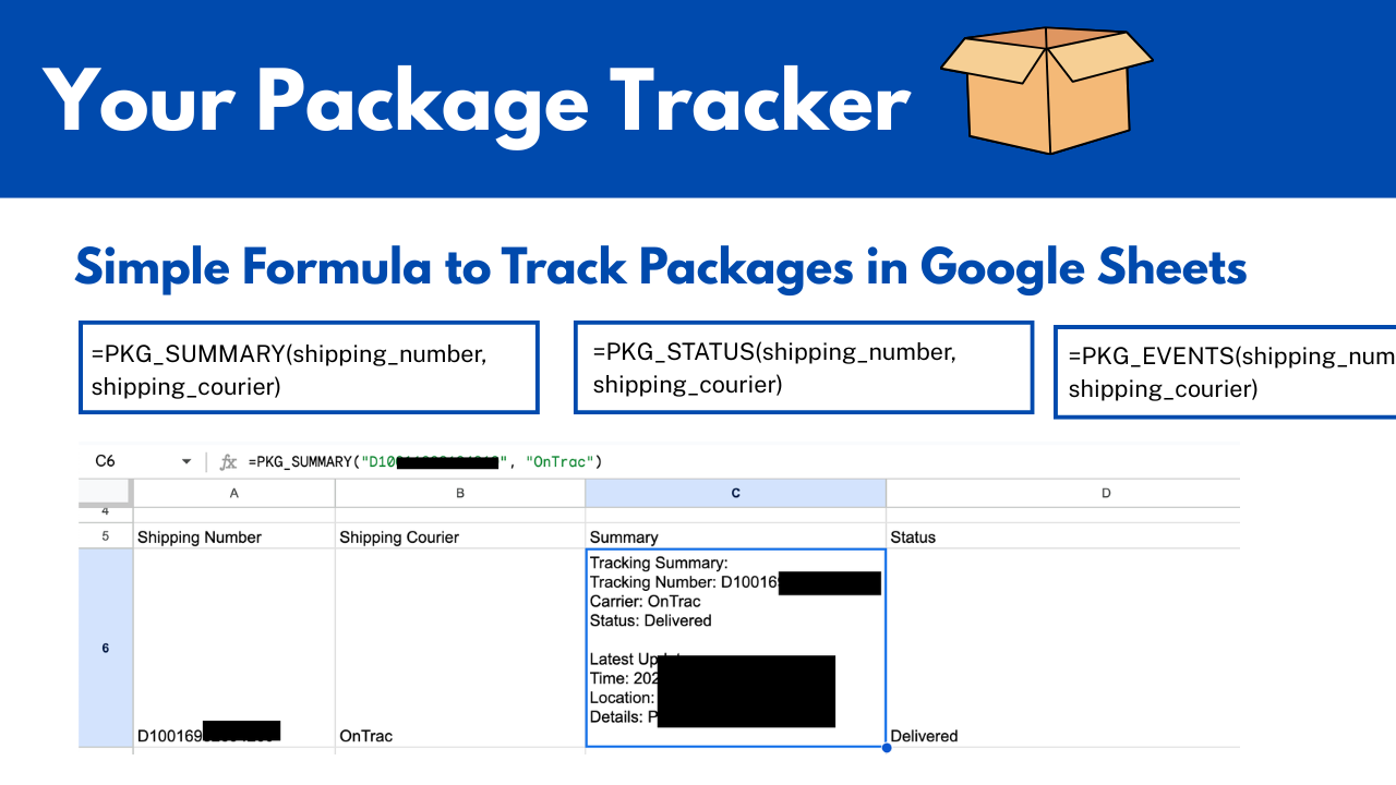 Your Package Tracker in Google Sheets gallery image