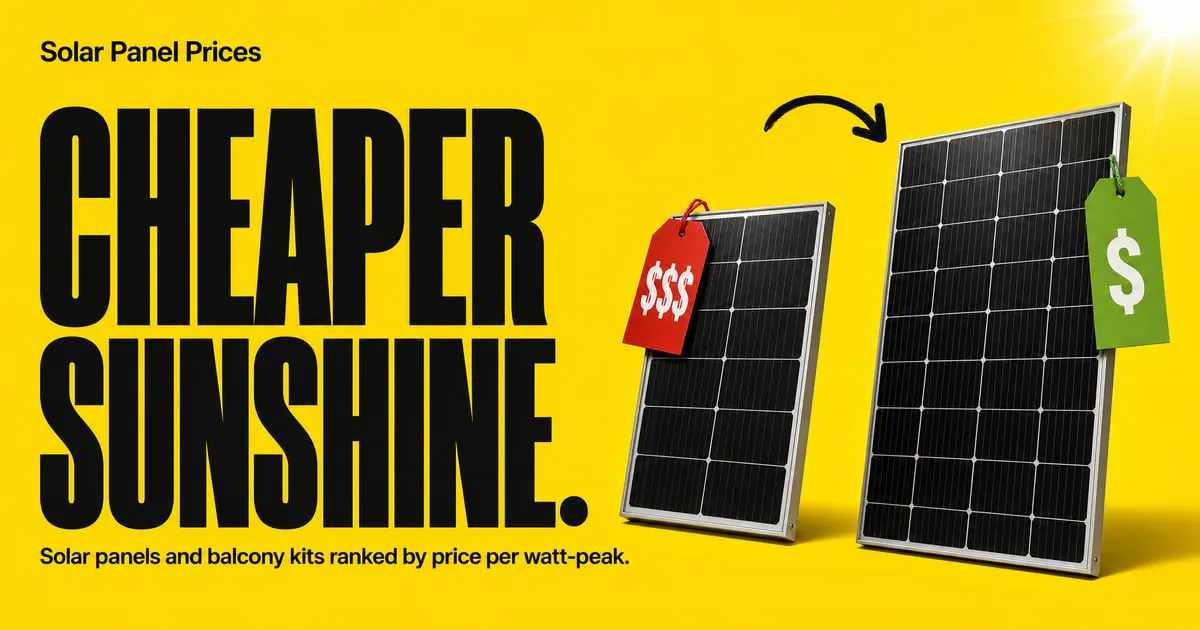 Solar Panel Prices gallery image