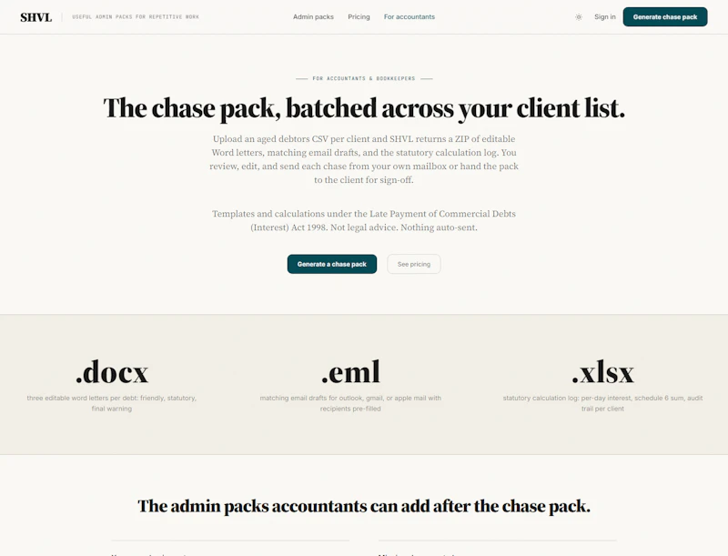 SHVL screenshot 1