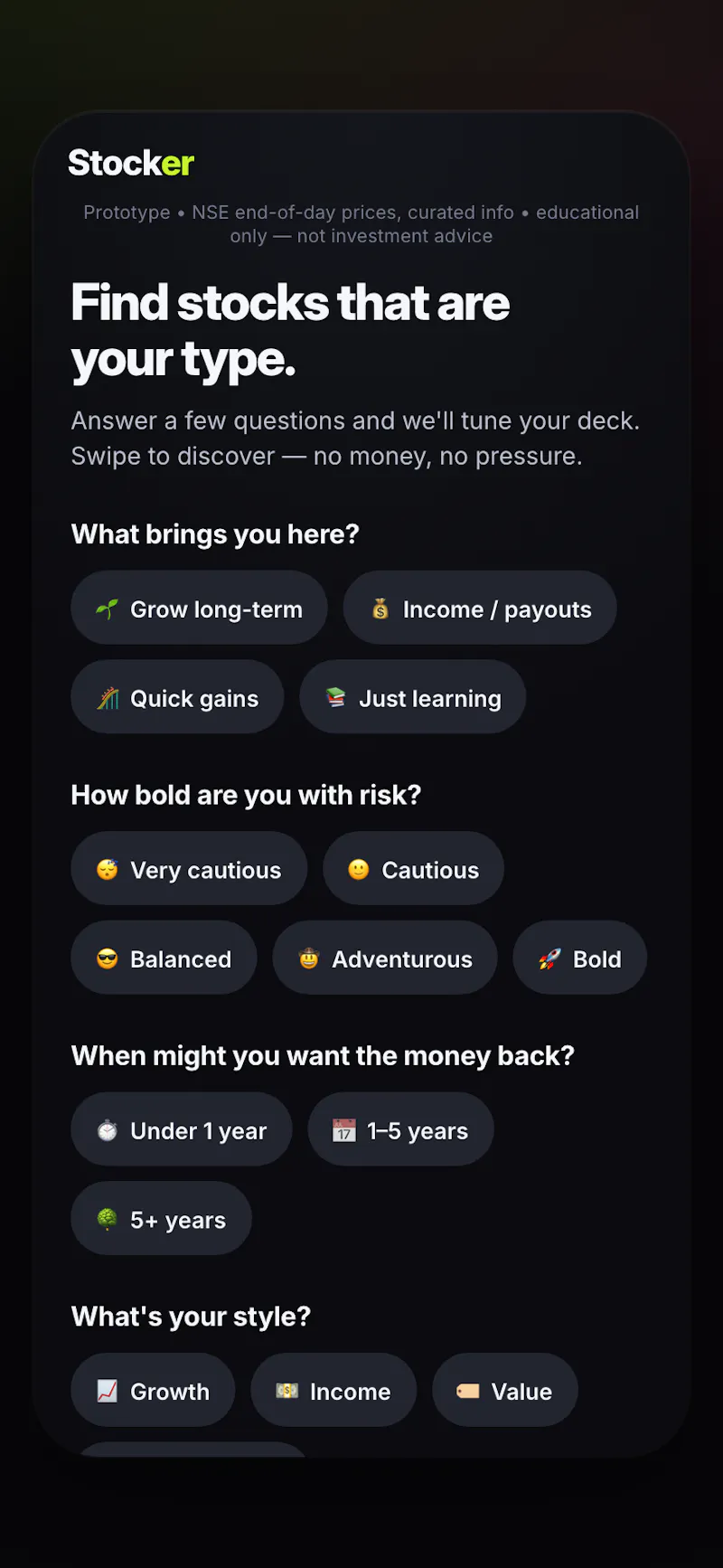 Stocker — Dating, but for stocks screenshot 4