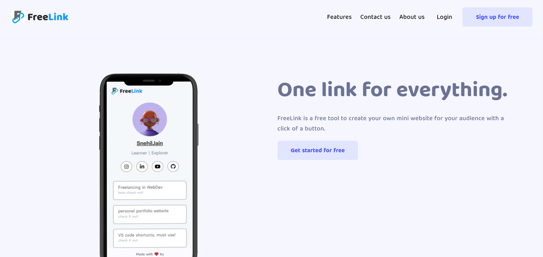 FreeLink-one link for all ! gallery image