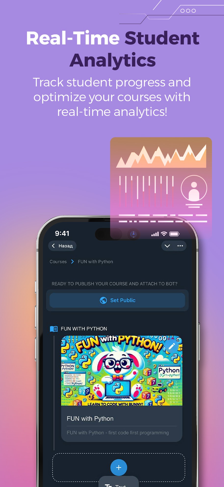 coob.app - Erstellen und starten Sie voll ausgestattete Online-Kurse im Telegramm Medien 5