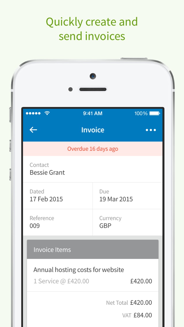 FreeAgent for iOS gallery image