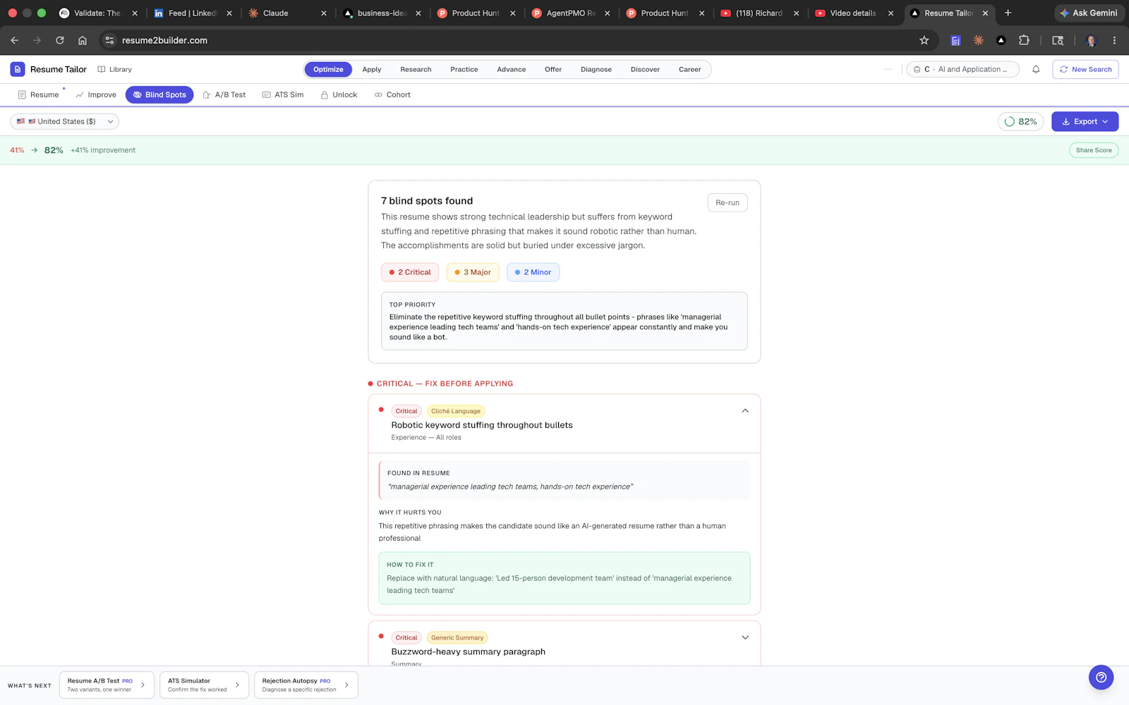 Resume Tailor screenshot 6