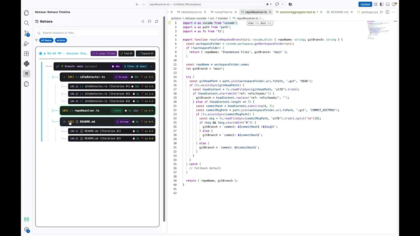 Retrace screenshot 1 (video preview)