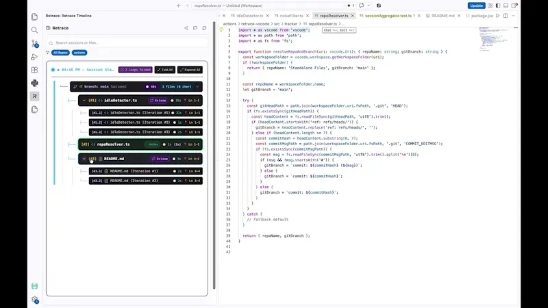 Retrace screenshot 1 (video preview)