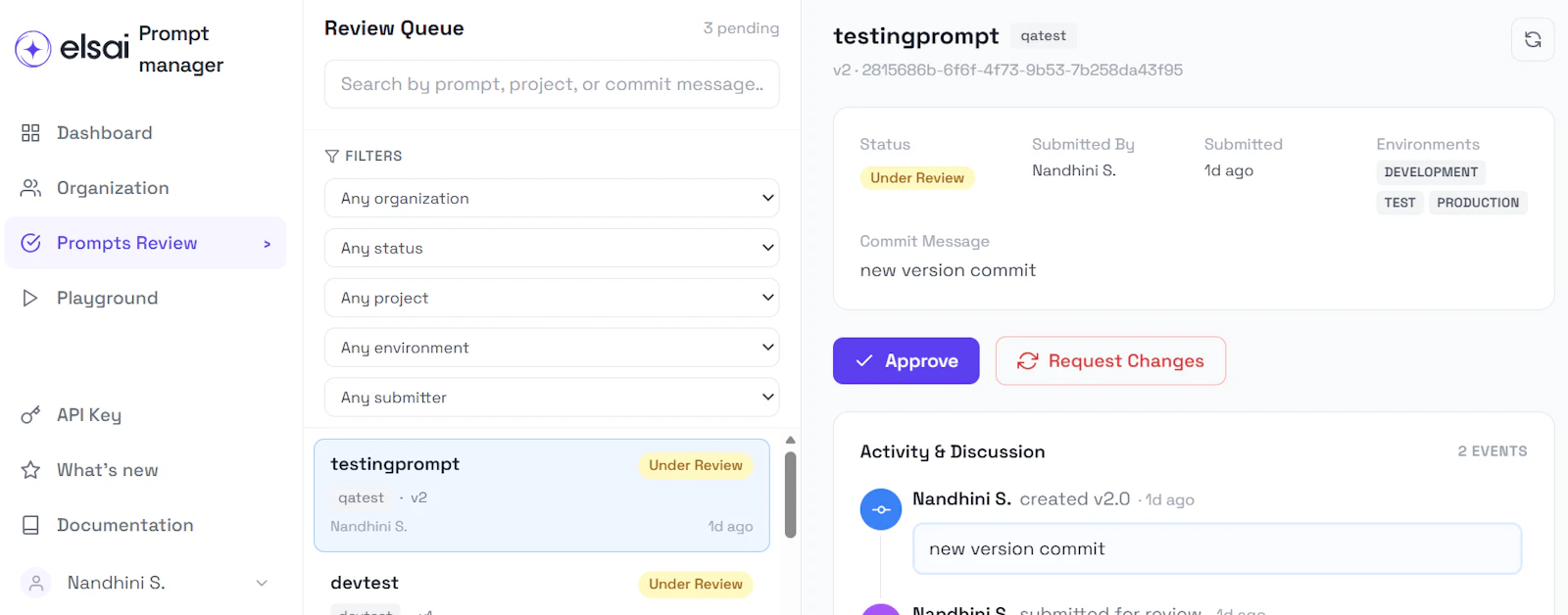 elsai Prompt Manager screenshot 3