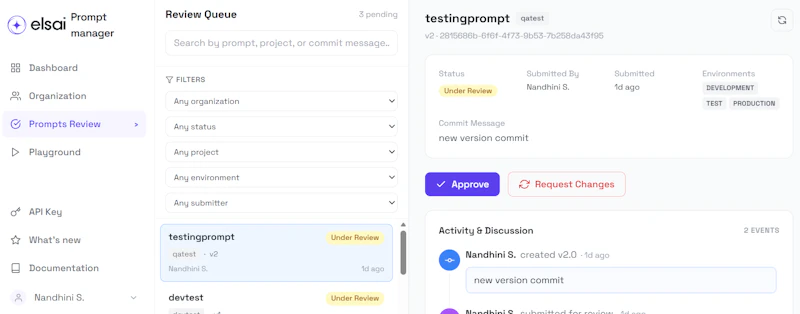elsai Prompt Manager screenshot 3