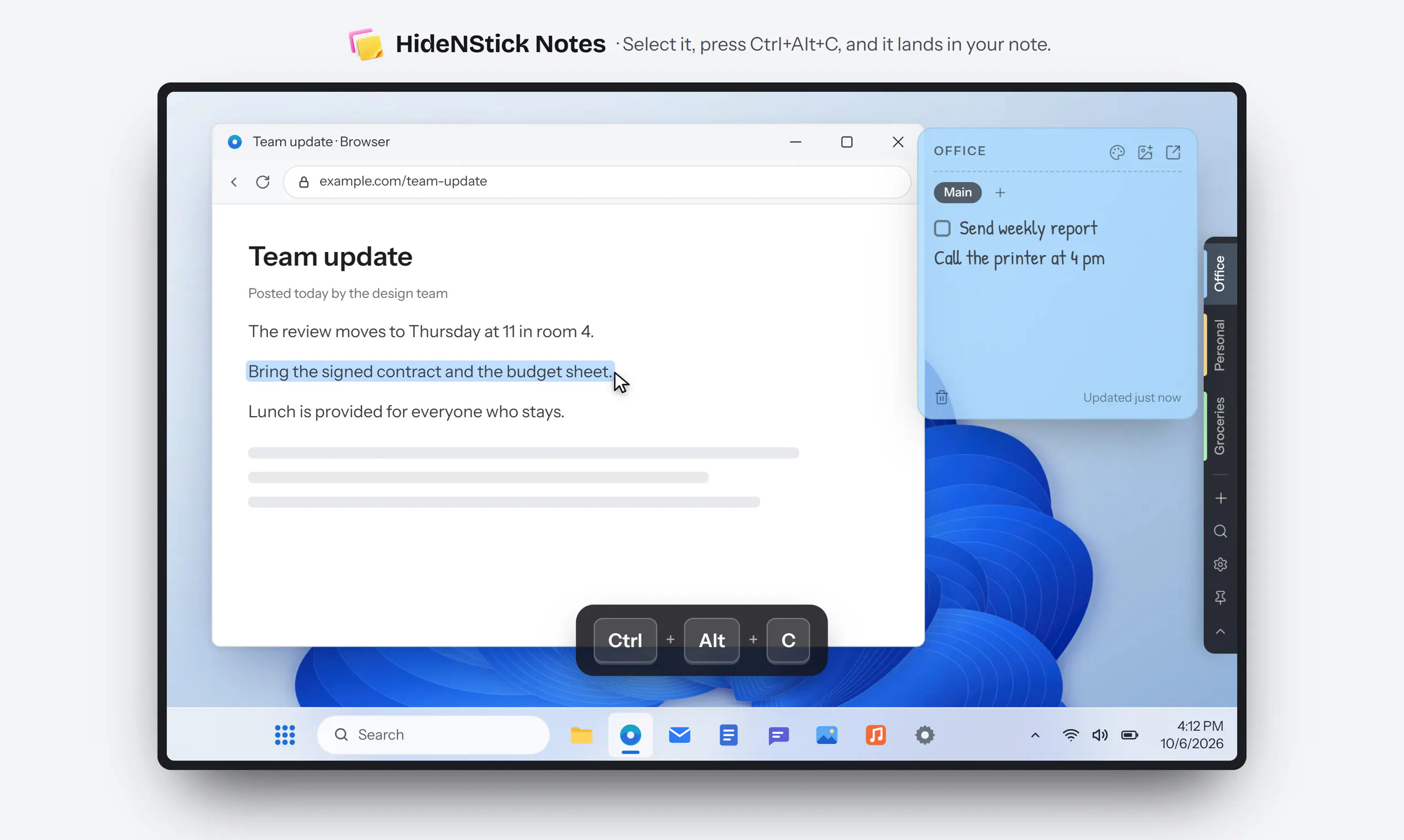 HideNStick Notes gallery image