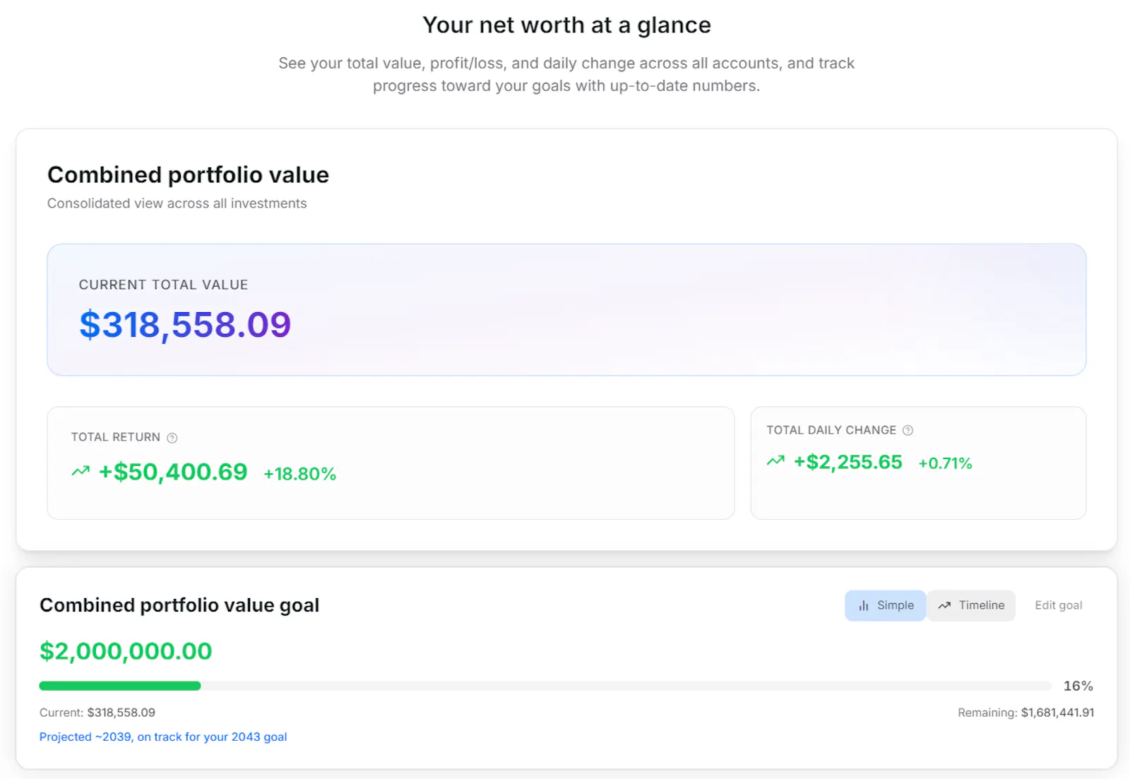 PortfolioGlance screenshot 4