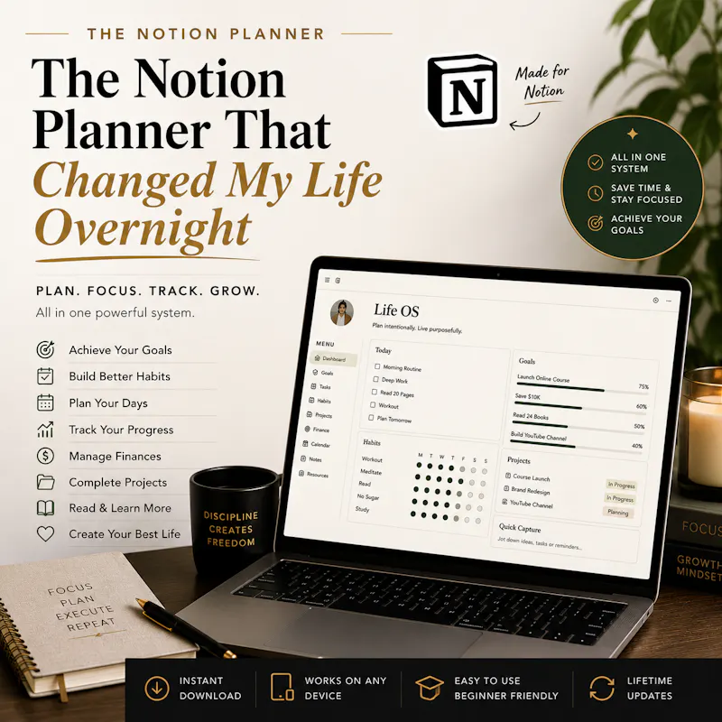 Notion Planner Changed My Life Overnight screenshot 1