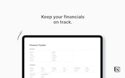 Notion Finance Tracker media 1