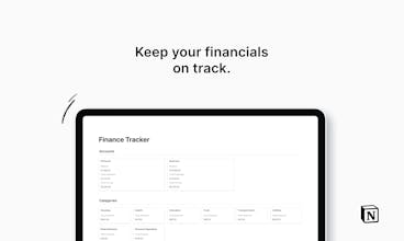 Notion Finance Tracker gallery image