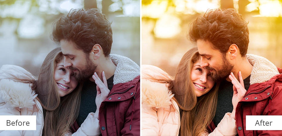 orange and teal lightroom preset