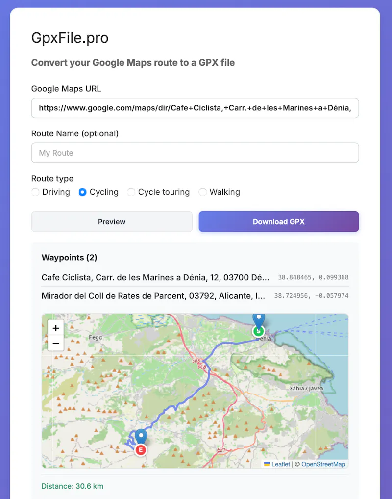 GPX Tools — Plan, Convert & More screenshot 2