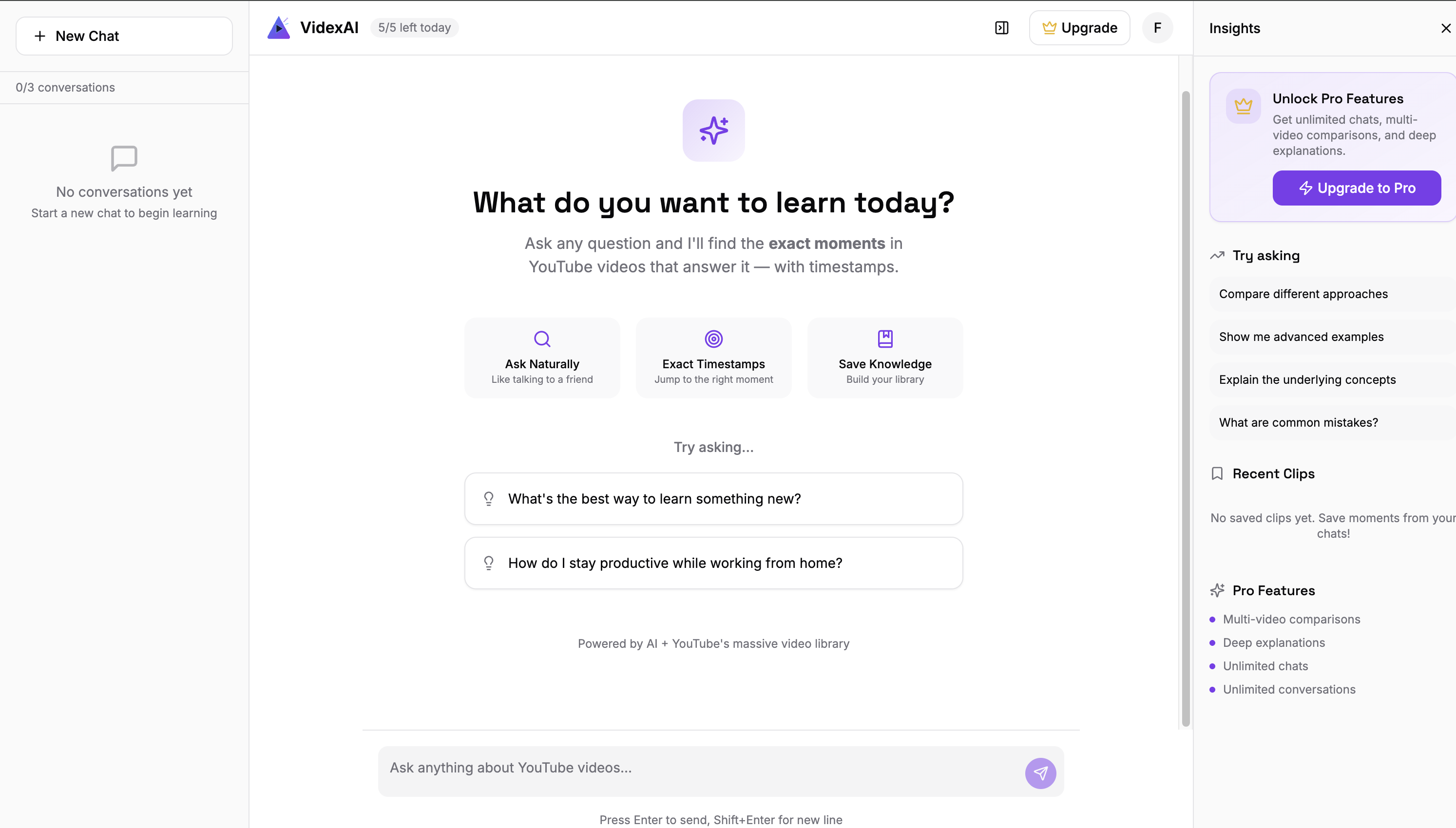 Videx AI - Screenshot 2 showing product features and functionality