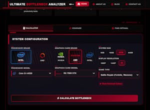 Ultimate Bottleneck Calculator gallery image