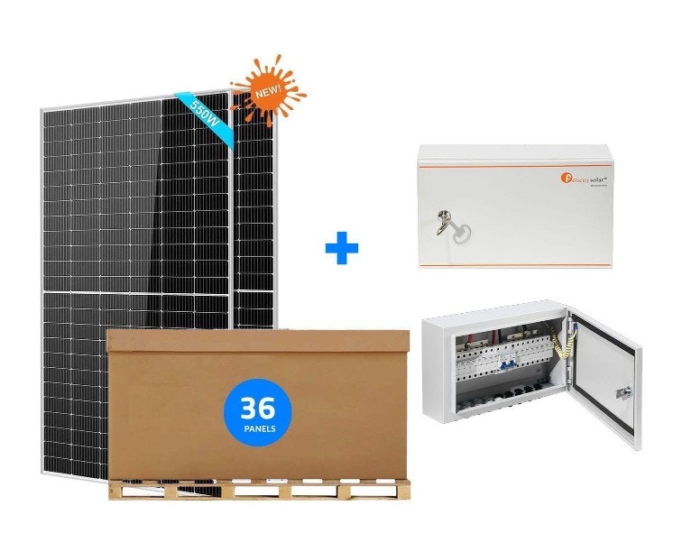 550W Bifacial Solar Panel | 36 Pieces gallery image