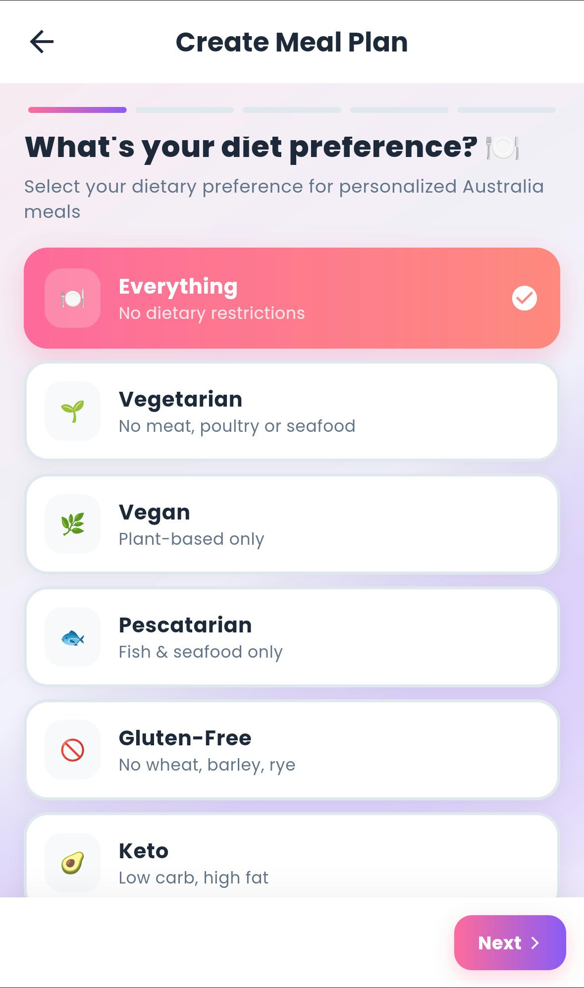 Média food_menu_ai_app - Arrêtez les déchets alimentaires, commencez à manger intelligent avec les plans de repas de l'IA 3