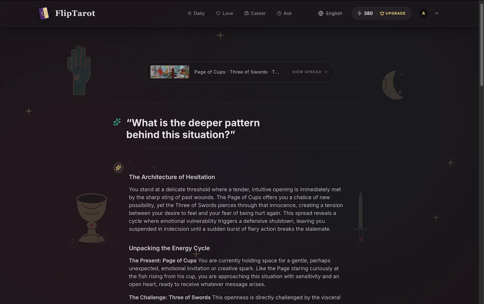 FlipTarot screenshot 4