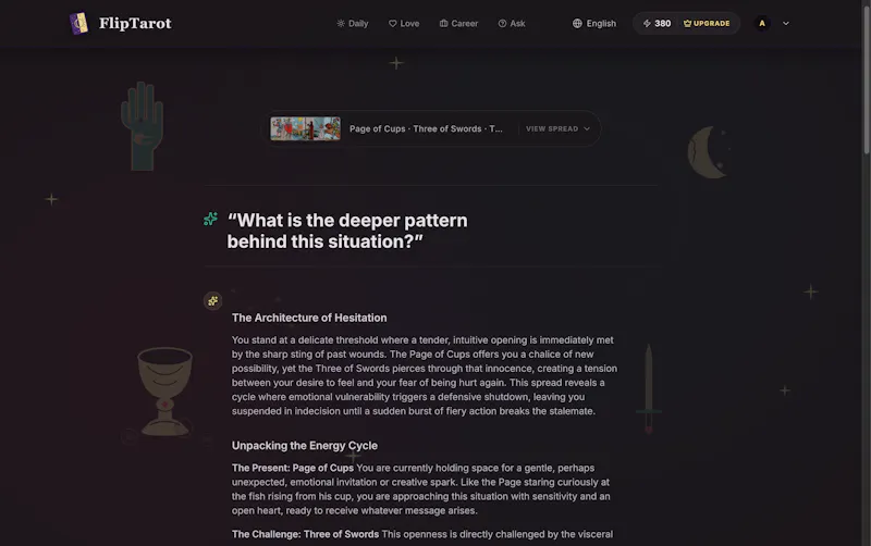 FlipTarot screenshot 4