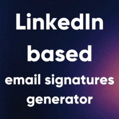 LinkedIn-based Signatures Generator