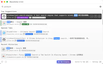 Blazwitcher: Fuzzy Search & AI Grouping gallery image