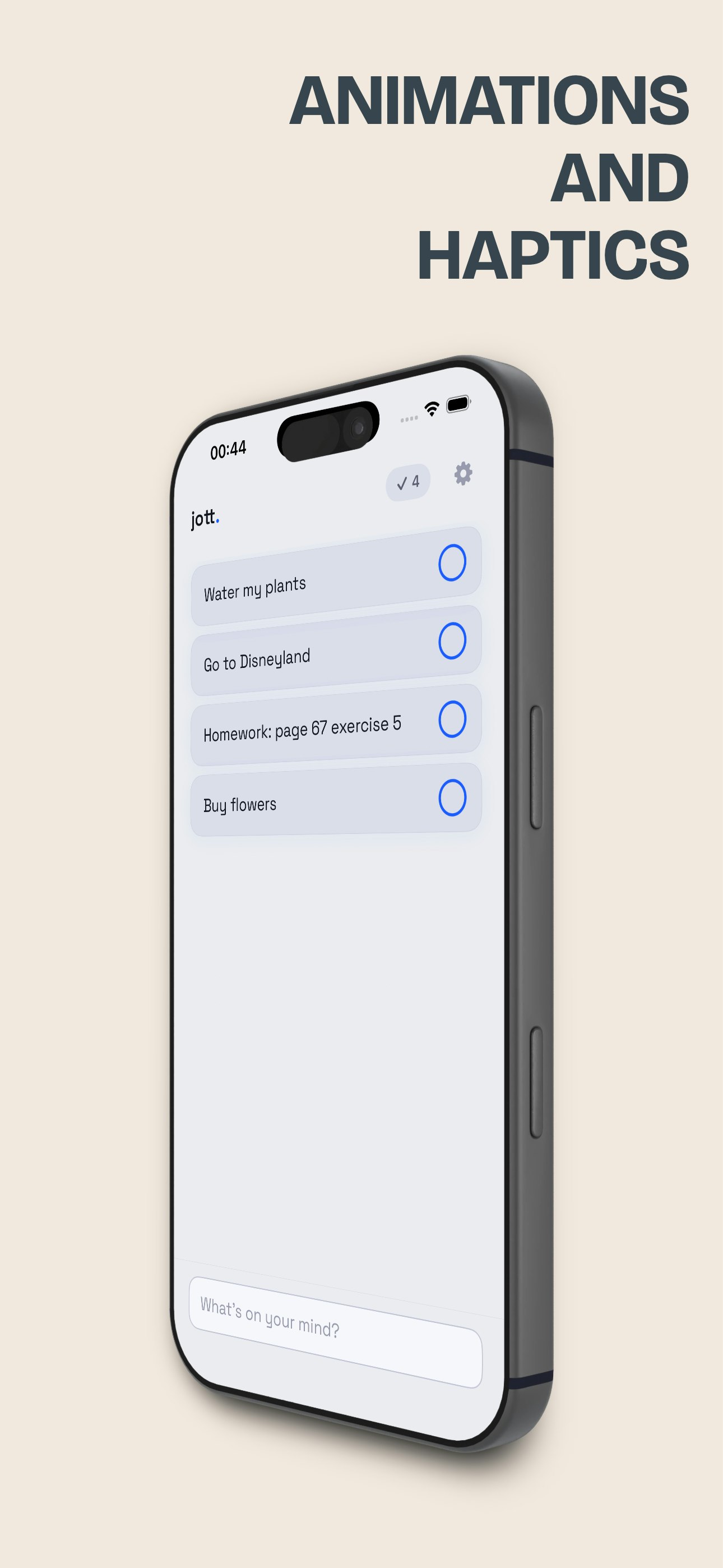 Jott - Simplest To Do App - Screenshot 3 showing product features and functionality