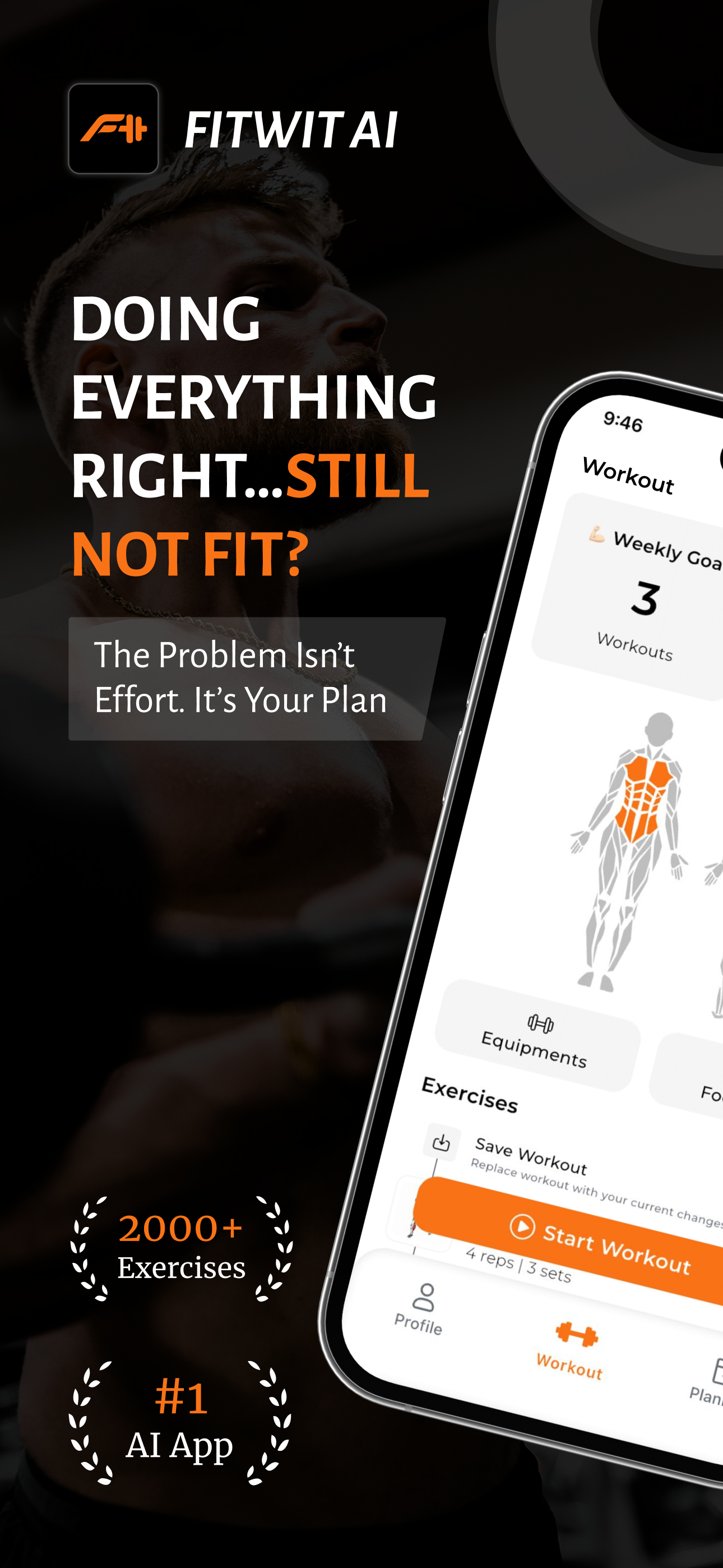 FitWit AI - Main product screenshot demonstrating key features and user interface